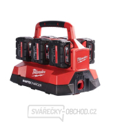 Aku nabíječka Milwaukee M18 PC6, rychlonabíječka, slot 6x M18, USB port, PACKOUT, 4932480162 Náhled
