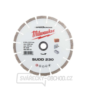 Diamantový rozbrušovací kotouč Milwaukee SUDD 230 mm - tichý gallery main image