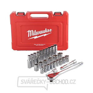 Gola sada 1/2” 10 ÷ 24 mm Milwaukee (28 dílů) gallery main image