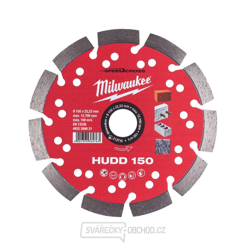 Diamantový rozbrušovací kotouč Milwaukee HUDD 150 mm SPEEDCROSS™