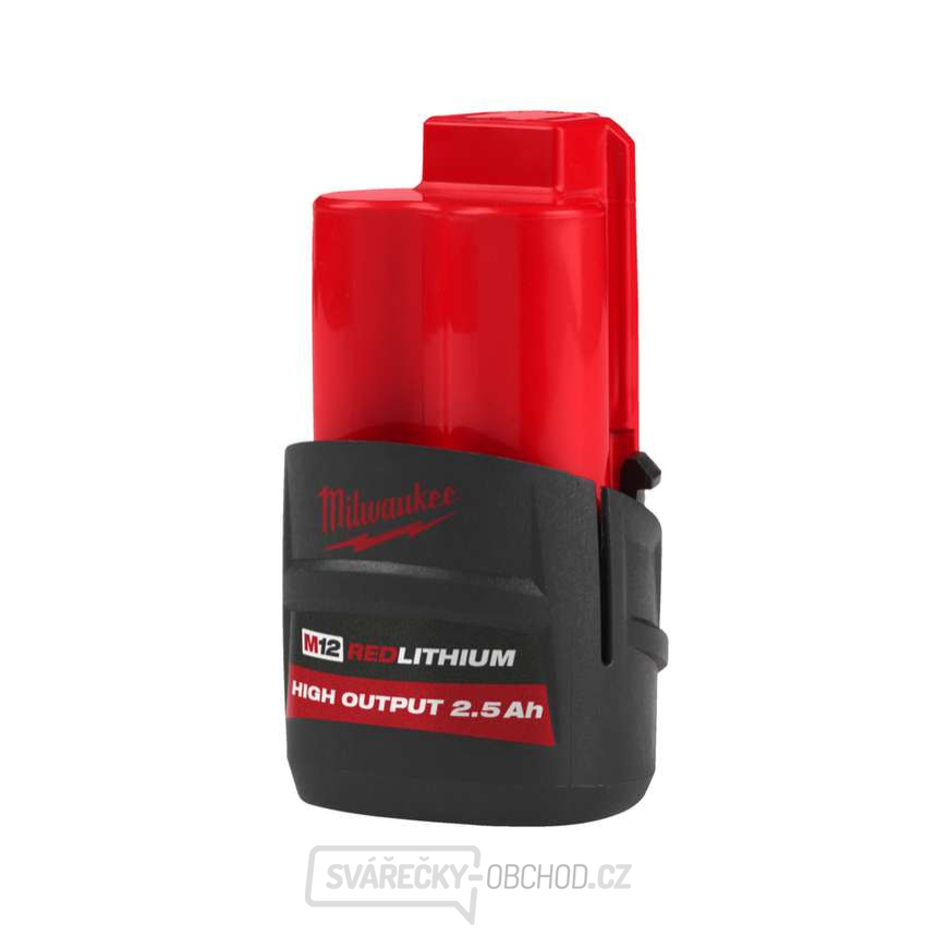 Akumulátor Milwaukee M12 HB2.5 (12 V / 2,5 Ah), M12 REDLITHIUM, High Output, 4932480164