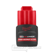 Akumulátor Milwaukee M12 HB2.5 (12 V / 2,5 Ah), M12 REDLITHIUM, High Output, 4932480164 Náhled