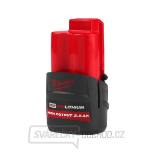 Akumulátor Milwaukee M12 HB2.5 (12 V / 2,5 Ah), M12 REDLITHIUM, High Output, 4932480164 gallery main image