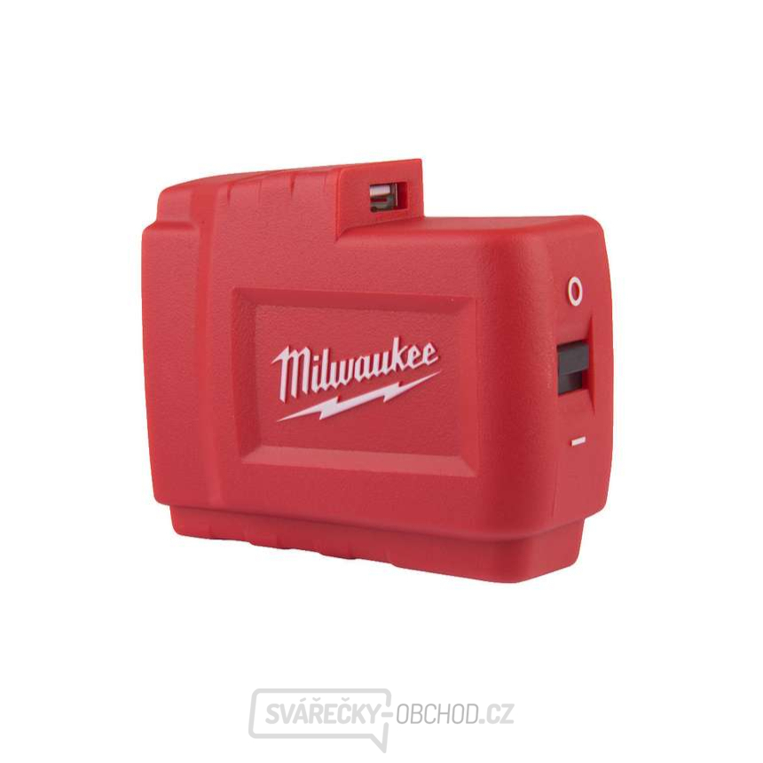 Aku adaptér Milwaukee M18 USB PS HJ2, slot M18, nabíječka USB 2.1A, napájení pro vyhřívané oblečení, 4932471597