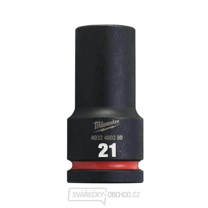 Průmyslová hlavice Milwaukee Shockwave™ Impact Duty 3/4" HEX 21 mm, dlouhá