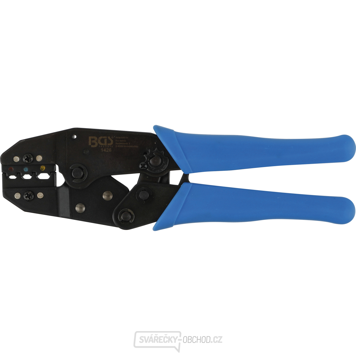 Kleště na kabelová oka s funkcí ráčny BGS 1426, pro izolované kabelové spojky 0,5 - 6 mm²