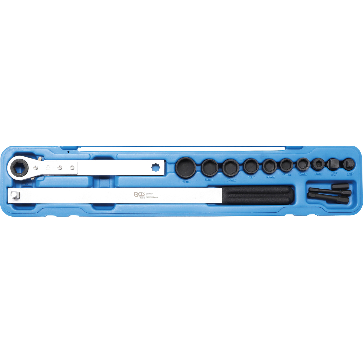 Levně Sada pro montáž a demontáž drážkovaného klínového řemene BGS 1706 | 10 mm (3/8") + 12,5 mm (1/2") BGS1706