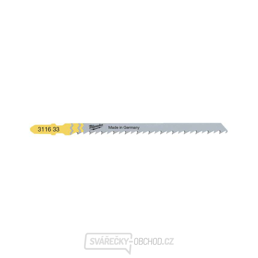 Rychlořezné pilové plátky 105 x 4 mm Milwaukee T 344 D do přímočaré pily (Dřevo a plast)