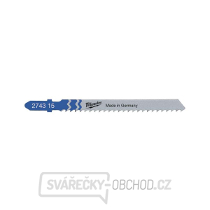 Pilové plátky 75 x 3 mm Milwaukee T 127 D do přímočaré pily pro speciální aplikace (Kov) gallery main image