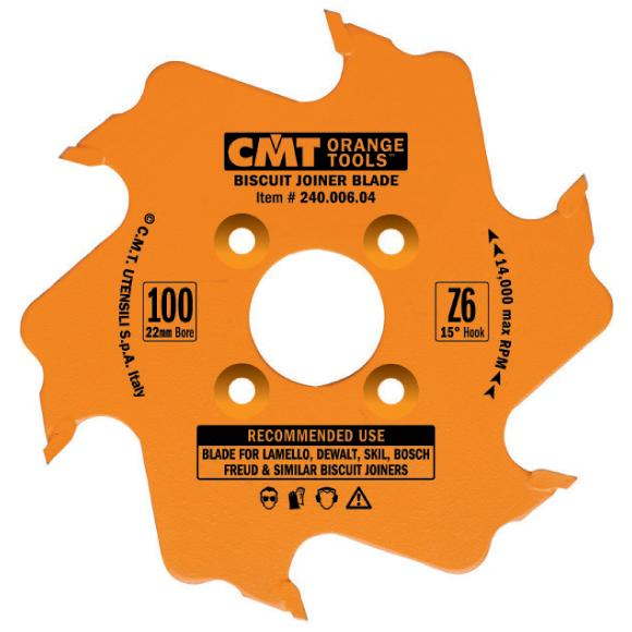 Levně CMT Kotouč lamelovací pro lamelové spoje - D100x3,96 d22 Z6 HW střídavý zub C24000604