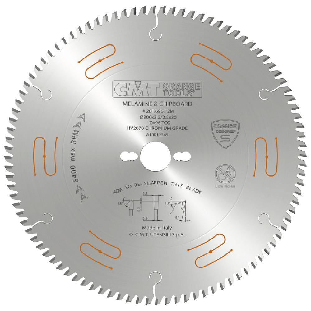 Levně CMT CHROME Pilový kotouč na lamino, DTD a MDF - D250x3,2 d30 Z80 HW C28168010M