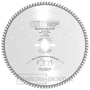 CMT Industrial Pilový kotouč pro finální příčné řezy - D350x3,5 d30 Z108 HW CMT Industrial Pilový kotouč pro finální příčné řezy - D350x3,5 d30 Z108 HW gallery main image