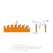 CMT Orange Pilový kotouč na lamino, plast a neželezné kovy - D216x2,8 d30 Z80 HW Náhled
