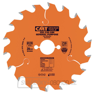 CMT Orange Pilový kotouč pro elektronářadí univerzální - D184x2,6 d30 Z24 HW CMT Orange Pilový kotouč pro elektronářadí univerzální - D184x2,6 d30 Z24 HW gallery main image