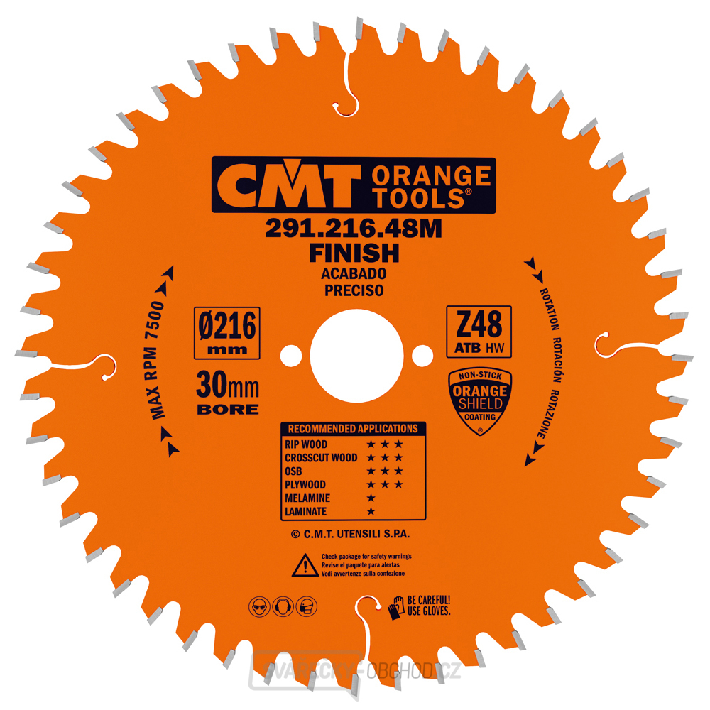 CMT Orange Pilový kotouč pro elektronářadí univerzální - D230x2,8 d30 Z36 HW