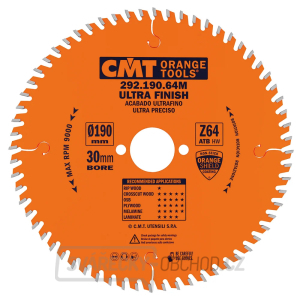 CMT Orange Pilový kotouč pro elektronářadí, finální řez - D210x2,8 d30 Z48 HW gallery main image
