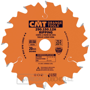 CMT Orange Pilový kotouč pro podélné řezy - D160x20 Z12 HW gallery main image