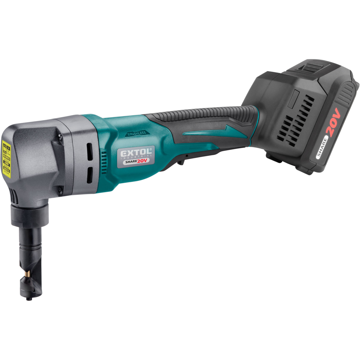 EXTOL PREMIUM Nůžky na plech, prostřihovačky aku SHARE20V, BRUSHLESS, 2Ah 8791830