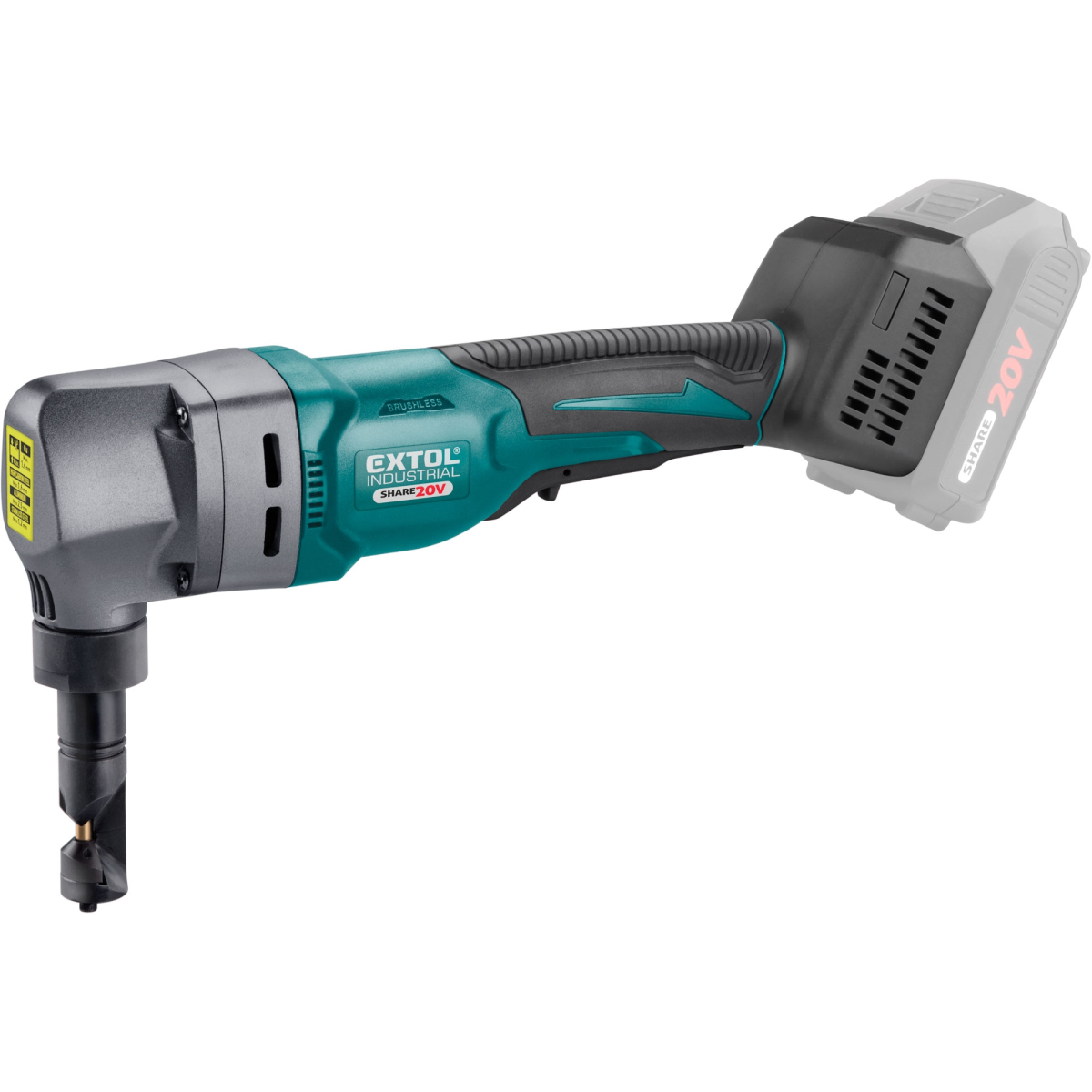 EXTOL PREMIUM Nůžky na plech, prostřihovačky aku SHARE20V, BRUSHLESS, bez baterie a nabíječky 8791831