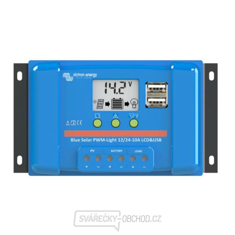 Solární regulátor PWM Victron Energy 20A  LCD a USB 12V/24V