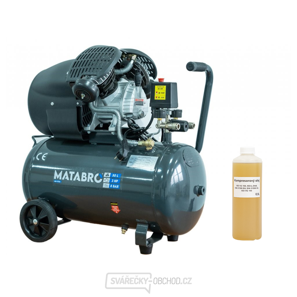 Matabro MB-K106, Olejový kompresor 50l, 230V | 3500W