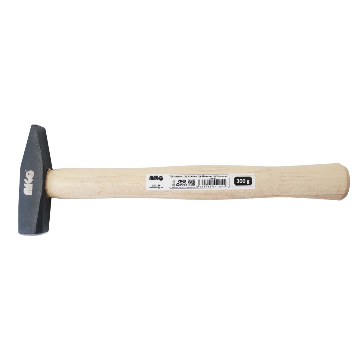 Magg Kladivo 300 g, dřevěná rukojeť HICKORY 080186