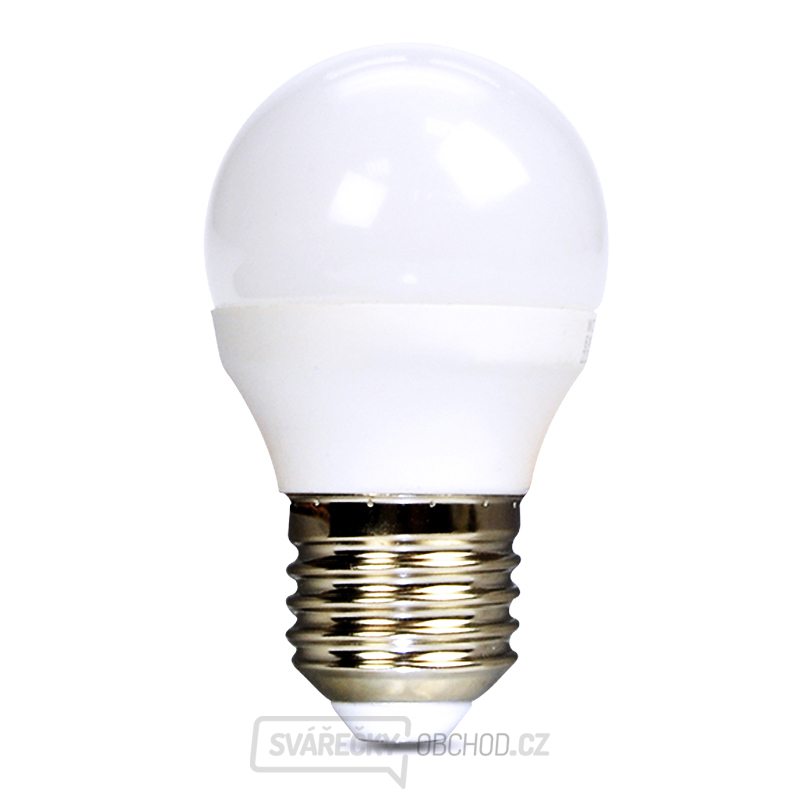 Solight LED žárovka, miniglobe, 6W, E27, 6000K, 510lm