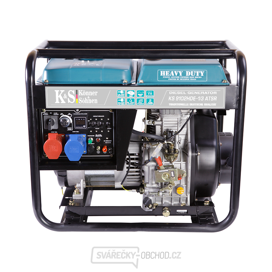 Naftová elektrocentrála Könner & Söhnen KS 9102HDE 1/3 ATSR (EURO II)