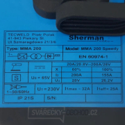 Sherman Svářecí Invertor MMA 200 Speedy + Kufr + Kabely  + Kartáč  + Kukla KWX3 + Elektrody 2,5mm + Magnet Sherman Svářecí Invertor MMA 200 Speedy + Kufr + Kabely  + Kartáč  + Kukla KWX3 + Elektrody 2,5mm + Magnet náhled