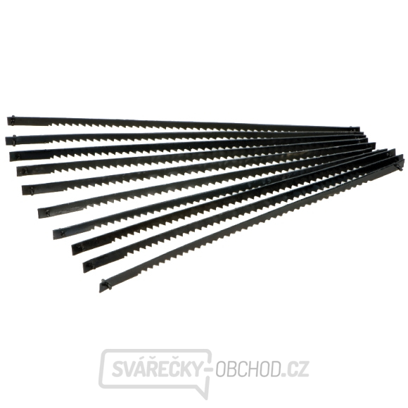 Plátek do lupínkové pily s čepem 130 mm, sada 10 ks - Středně hrubý (14 zubů na palec)
