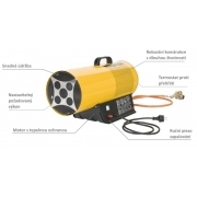 Plynové topidlo s ventilátorem o výkonu 15 kW BLP 16M Náhled