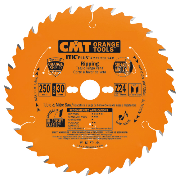 CMT ITK Ultra tenký kotouč pro podélné řezy - D300x2,6 d30 Z24 HW C27130024M