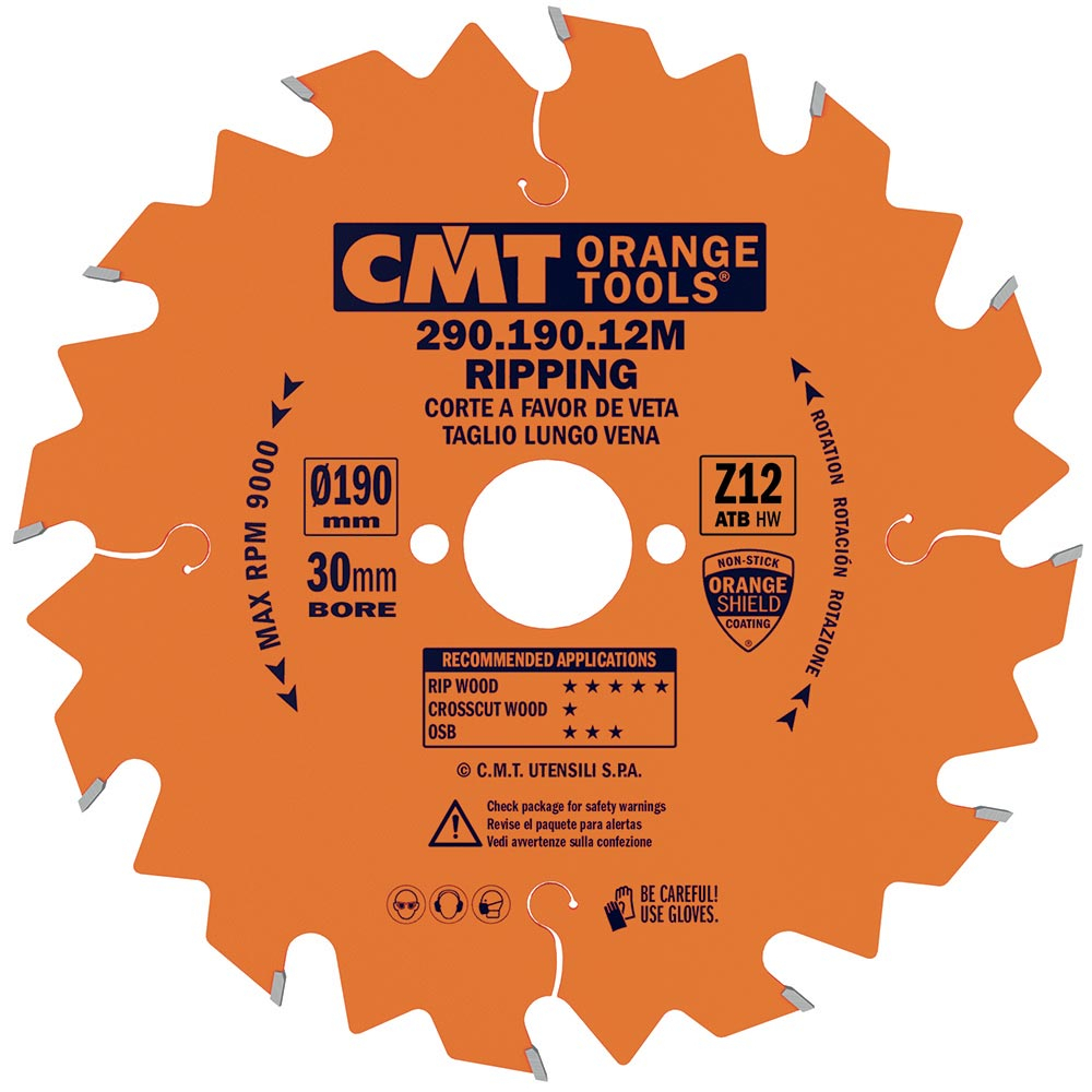 CMT Orange Pilový kotouč pro podélné řezy - D200x30 Z24 HW C29020024M