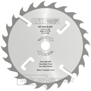 CMT Industrial Rozmítací kotouč s vyklizovacím zubem - D300x3,2 d60 Z24+4 MEC HW CMT Industrial Rozmítací kotouč s vyklizovacím zubem - D300x3,2 d60 Z24+4 MEC HW gallery main image