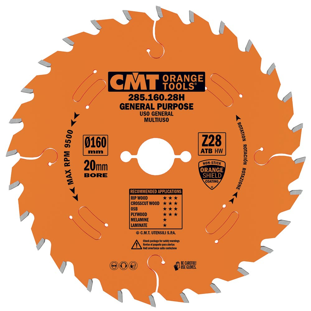 Levně CMT Orange Industrial Pilový kotouč pro podélné a příčné řezy - D260x2,8 d30 Z48 HW Odhlučněný C28504811M