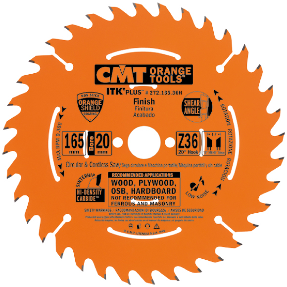 CMT ITK Ultra tenký kotouč univerzální - D165x1,7 d30 Z24 HW C27116524M