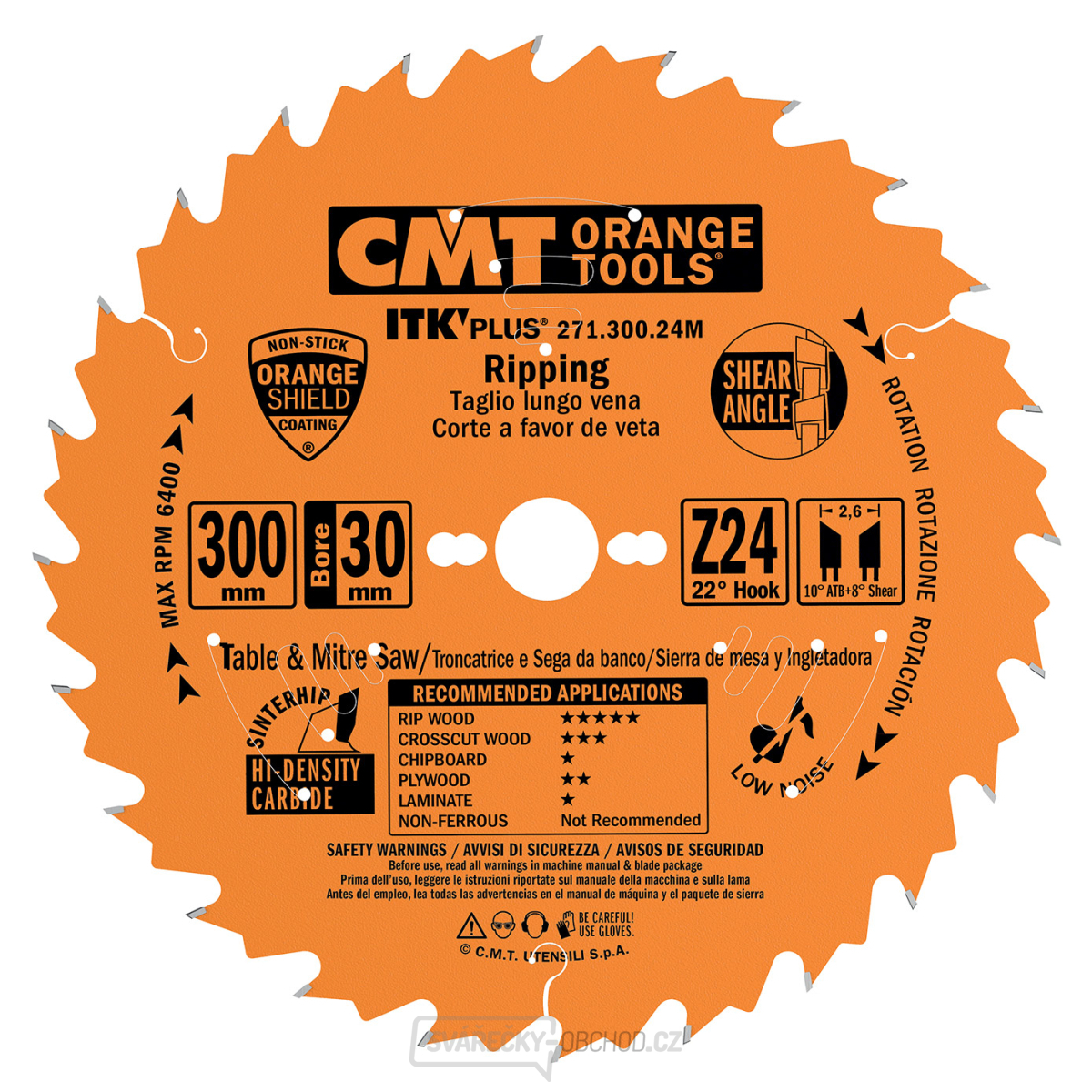 CMT ITK Ultra tenký kotouč univerzální - D250x2,4 d30 Z42 HW