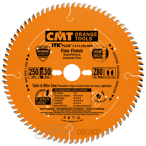 CMT ITK Ultra tenký kotouč pro příčné finální řezy - D216x1,8 d30 Z64 HW