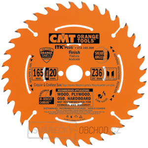 CMT ITK Ultra tenký kotouč pro příčné řezy - D136x1,5 d20(+10) Z36 HW CMT ITK Ultra tenký kotouč pro příčné řezy - D136x1,5 d20(+10) Z36 HW gallery main image