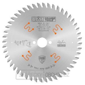 CMT CHROME Pilový kotouč na lamino a kompozity - D160x2,2 d20 Z48 HW CMT CHROME Pilový kotouč na lamino a kompozity - D160x2,2 d20 Z48 HW gallery main image