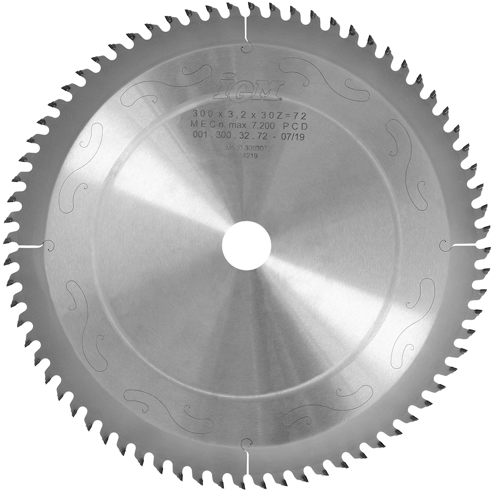 Levně IGM Diamantový pilový kotouč na lamino a DTD - D300x3,2 d30 Z72 H.4 M600-3003072