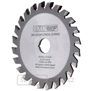 CMT Předřezový kotouč kónický pro CNC stroje - D160x4.3-5.5 d55 Z36 HW CMT Předřezový kotouč kónický pro CNC stroje - D160x4.3-5.5 d55 Z36 HW