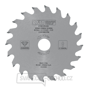 CMT Xtreme Diamantový předřezový kotouč kónický - D120x3,1-3,7 d20 Z20 CMT Xtreme Diamantový předřezový kotouč kónický - D120x3,1-3,7 d20 Z20 gallery main image