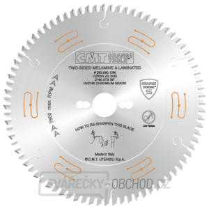 CMT CHROME C283 Pilový kotouč na lamino bez předřezu - D250x3,2 d30 Z80 HW CMT CHROME C283 Pilový kotouč na lamino bez předřezu - D250x3,2 d30 Z80 HW gallery main image