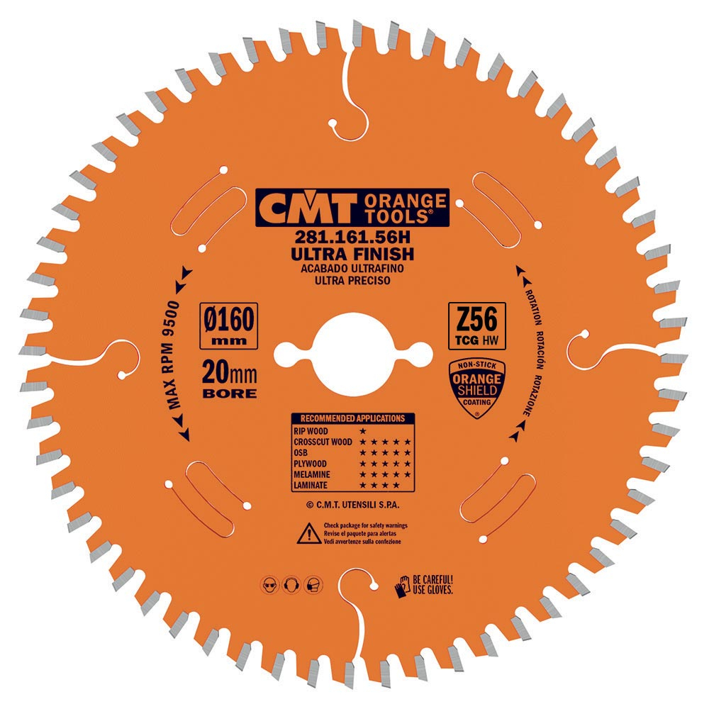 CMT Orange XTreme Pilový kotouč na lamino a DTD - D260x2,5 d30 Z64 HW C28106511M
