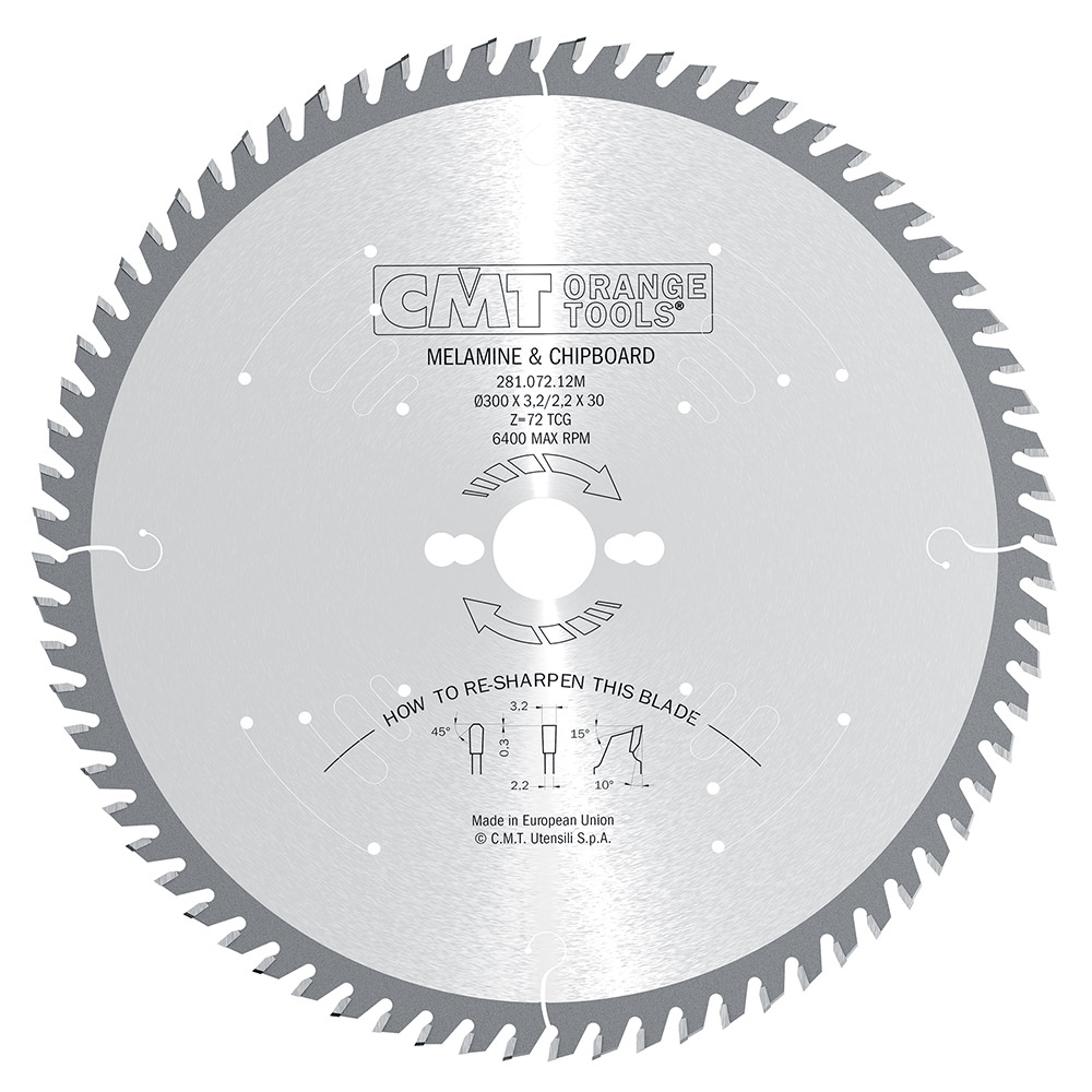 CMT XTreme Pilový kotouč na lamino a DTD - D250x3,2 d30 Z60 HW C28106110M