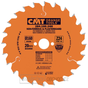 CMT Orange Pilový kotouč na neželezné kovy a plasty - D160x2,2 d20 Z24 HW CMT Orange Pilový kotouč na neželezné kovy a plasty - D160x2,2 d20 Z24 HW gallery main image