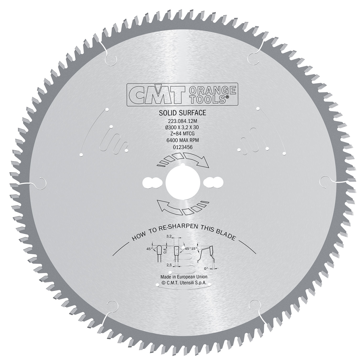 CMT Orange Tools CMT Pilový kotouč pro Corian a silnostěnné plasty - D160x2,2 d20 Z48 HW C22304806H