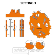 CMT Sada drážkovacích kotoučů DADO PRO - D203x6,2-20 d15,87 Z12 HW CMT Sada drážkovacích kotoučů DADO PRO - D203x6,2-20 d15,87 Z12 HW náhled