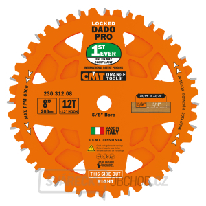CMT Sada drážkovacích kotoučů DADO PRO - D203x6,2-20 d15,87 Z12 HW CMT Sada drážkovacích kotoučů DADO PRO - D203x6,2-20 d15,87 Z12 HW gallery main image